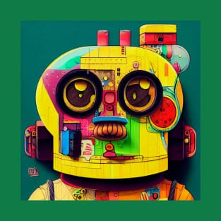 Vintage robot toy colorful T-Shirt