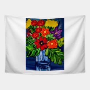 Bold bright flowers Tapestry