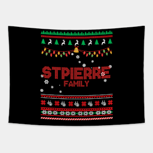 Stpierre Family Christmas, Name Xmas , Merry Christmas, Name , Birthday, Middle name Tapestry
