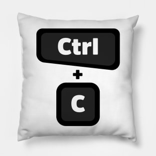 Ctrl + C  - Computer Programming - Light Color Pillow