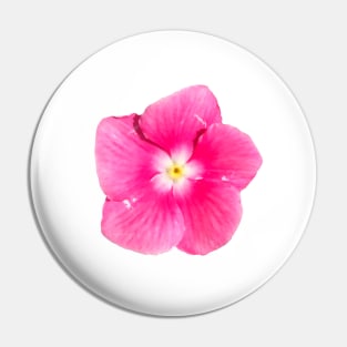 Pink Flower Yellow White Center Pin