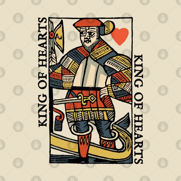 Character of Playing Card King of Hearts by KewaleeTee