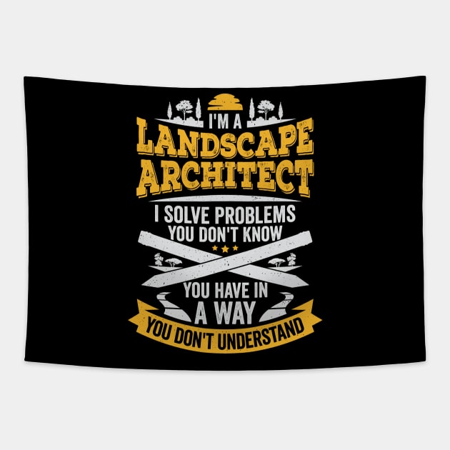 Funny Landscape Architect Designer Gift Tapestry by Dolde08