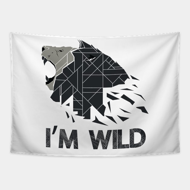 I'm Wild - Safari Tapestry by D3Apparels