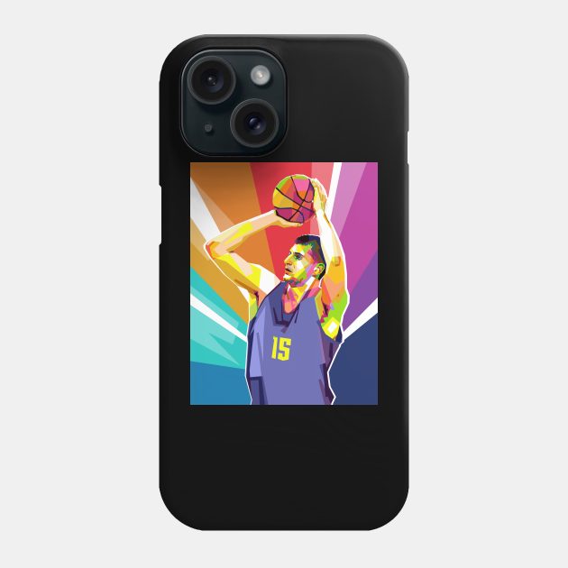 NIKOLA JOKIC POP ART Phone Case by Vector Baturaja