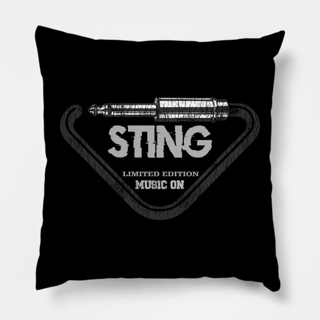 Sting Pillow by artcaricatureworks