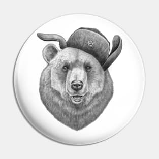 Russian bear Pin