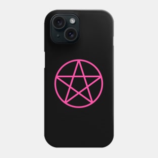 Pagan Wiccan Cheeky Witch® Pink Pentacle Phone Case