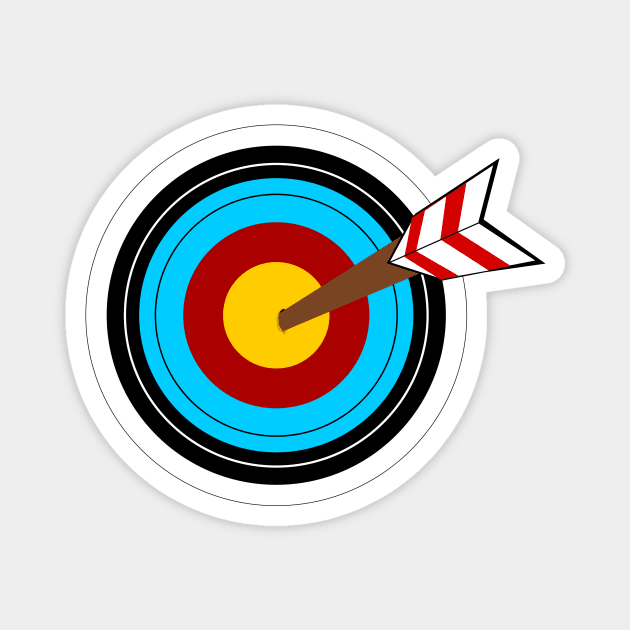 Bullseye Magnet by traditionation