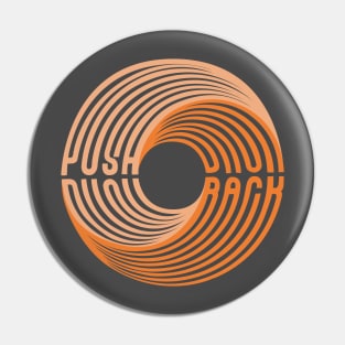 Push Back Swirl Text Pin