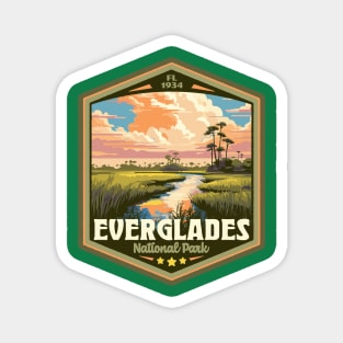 Everglades National Park Vintage WPA Style National Parks Art Magnet