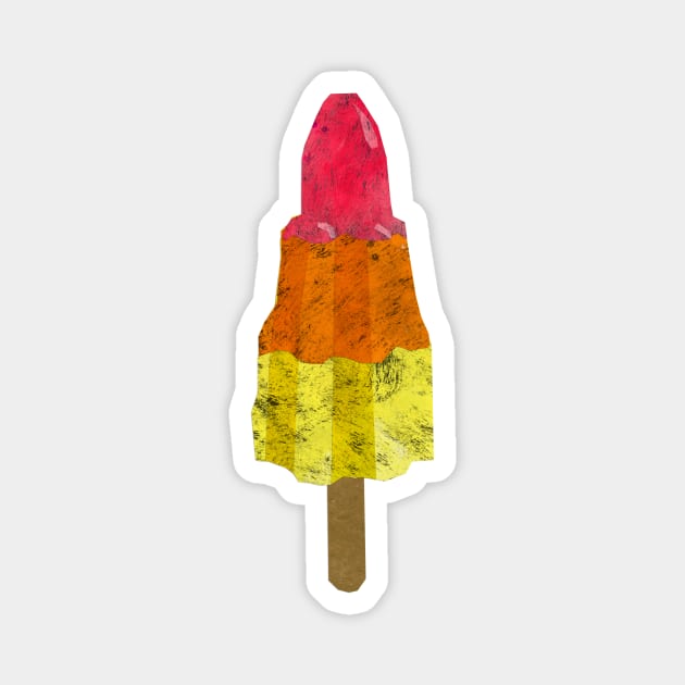 Ice lolly - citrus rocket Magnet by Babban Gaelg