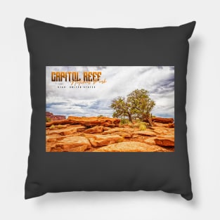 Juniper Tree in Capitol Reef National Park Pillow