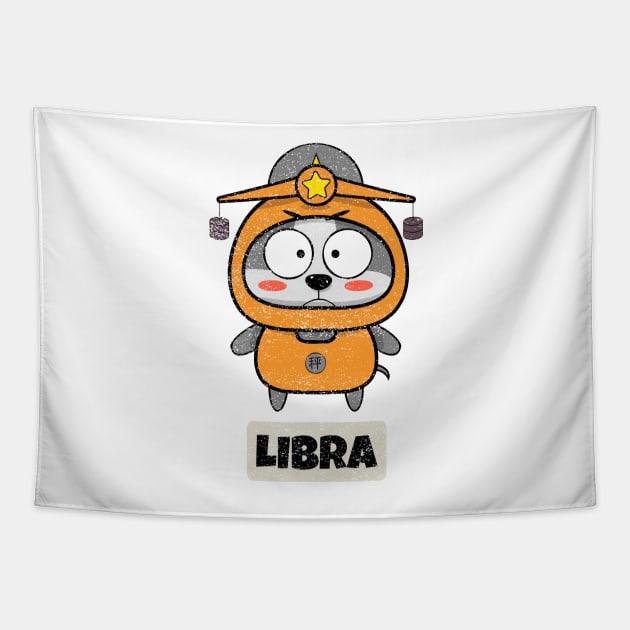 Funny Zodiac Baby Libra Tapestry by vukojev-alex