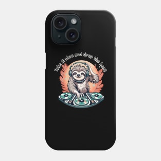 Sloth DJ Groove: Chill Beats by the Coolest Spinner Phone Case