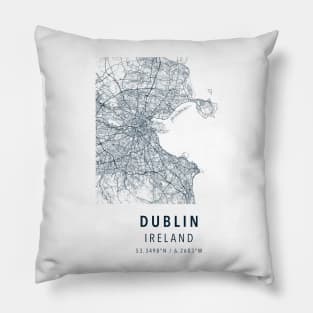 dublin simple map Pillow