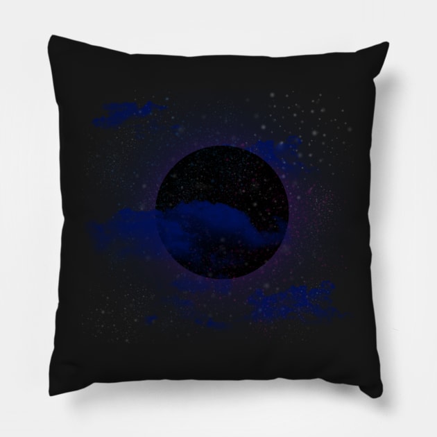 Black Moon Pillow by YellowLion