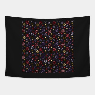 Vibrant Circles Pattern Tapestry