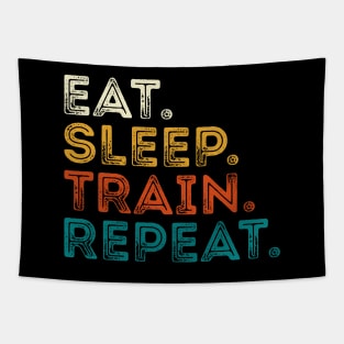 Eat Sleep Train Repeat Tapestry