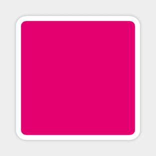 Minimalist Preppy  hibiscus color hot pink fuchsia Magnet