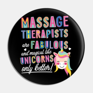 Massage Therapists are like Unicorns Gift Idea Pin