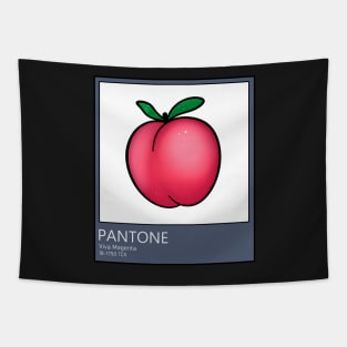 Pantone Viva Magenta Peach Card Tapestry