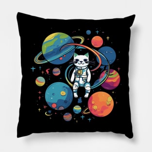 Cat Astronaut or Space Cat Pillow