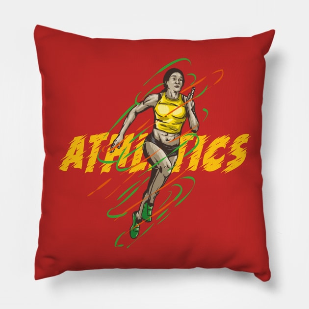 athletic olympic games Pillow by gintocolo