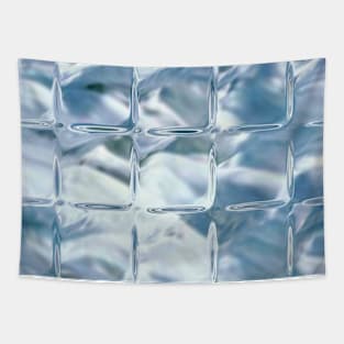 Abstract blue pattern, like ice cubes Tapestry