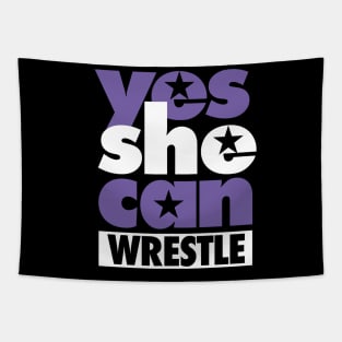 Yes She Can Wrestle Tapestry