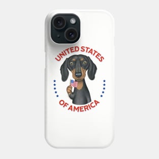 Dachshund United States of America Phone Case