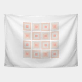 Pink Checkered Pattern Tapestry