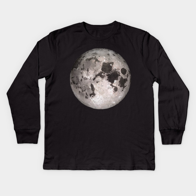 Moon Oil Painting Moon Kids Long Sleeve T Shirt Teepublic