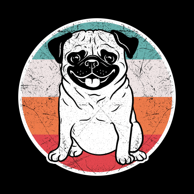 Vintage Retro Pug by aaltadel