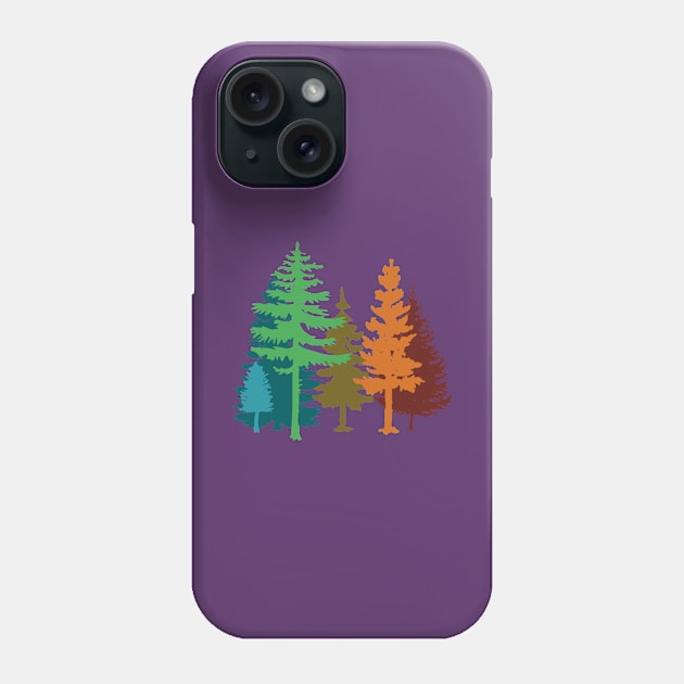 Trees silhouette Phone Case by PallKris