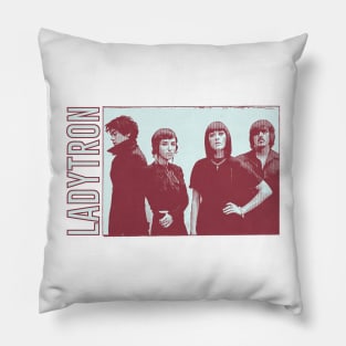 Ladytron ::: Retro Style Fan Design Pillow