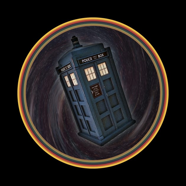 Doctor Who Rainbow Tardis Travel by Bevatron