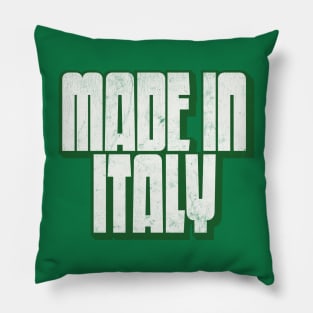 Made In Italy / Retro Typography Design Pillow