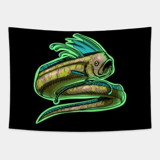 Regalecidae Rad sea serpent dragon design color variant B Tapestry