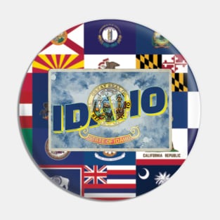 Idaho vintage style retro souvenir Pin