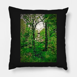 Manse In The Woods Pillow