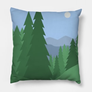 Summer in the mountains Pillow