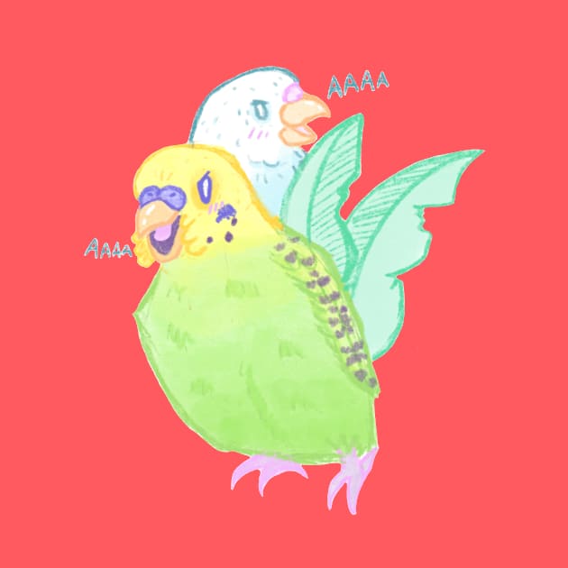 Jungle Budgies by JessaCreation