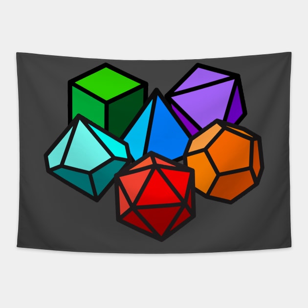 RPG Dice Tapestry by ChasingDesigns