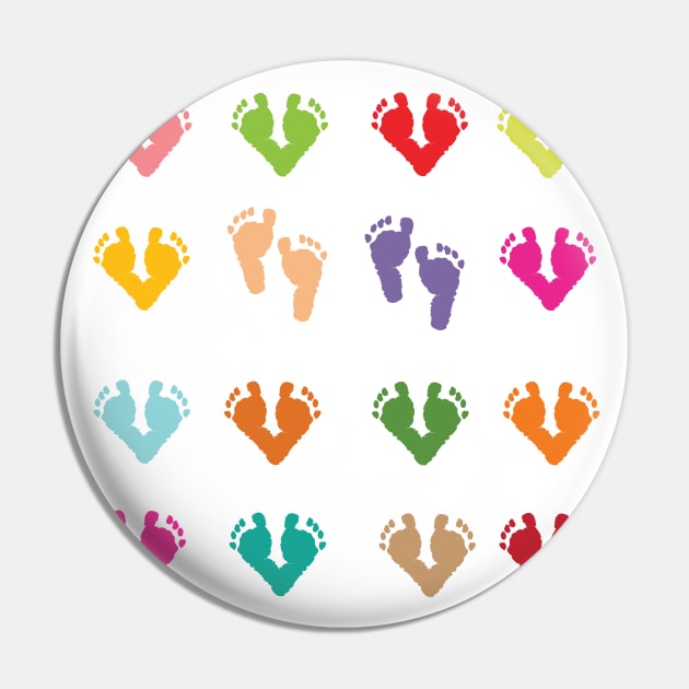 Baby footprint kids Pin by GULSENGUNEL