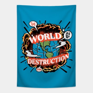 Time Zone World destruction Tapestry