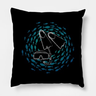 Dive into | Scuba diving | Scuba | Ocean lovers Pillow