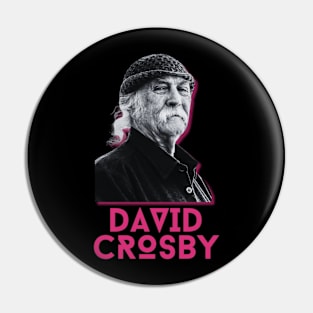 David crosby\\retro fan art Pin