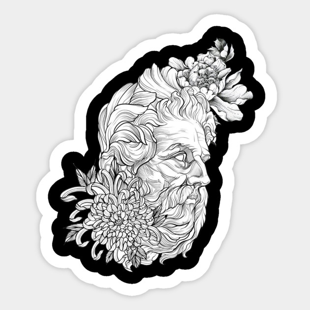 Greek Sculpture Head Greek Mythology Sticker Teepublic