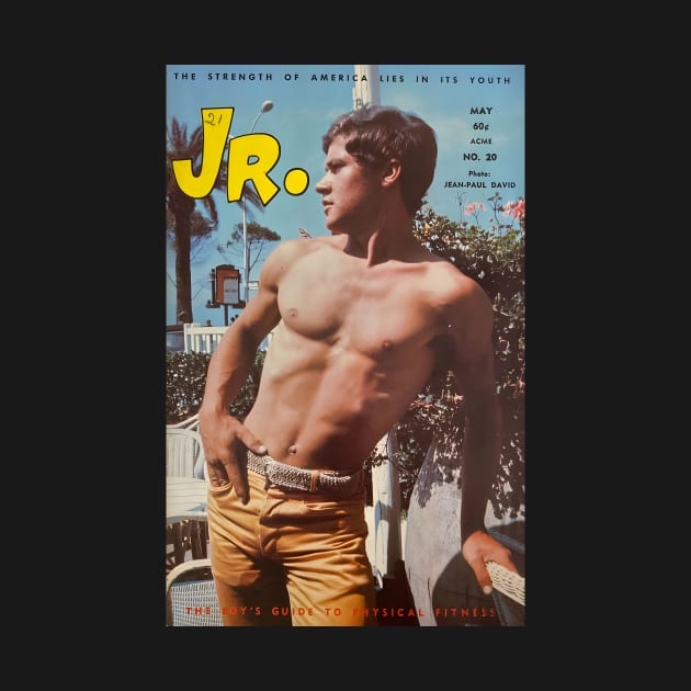 JR. Junior - Vintage Physique Muscle Male Model Magazine Cover by SNAustralia